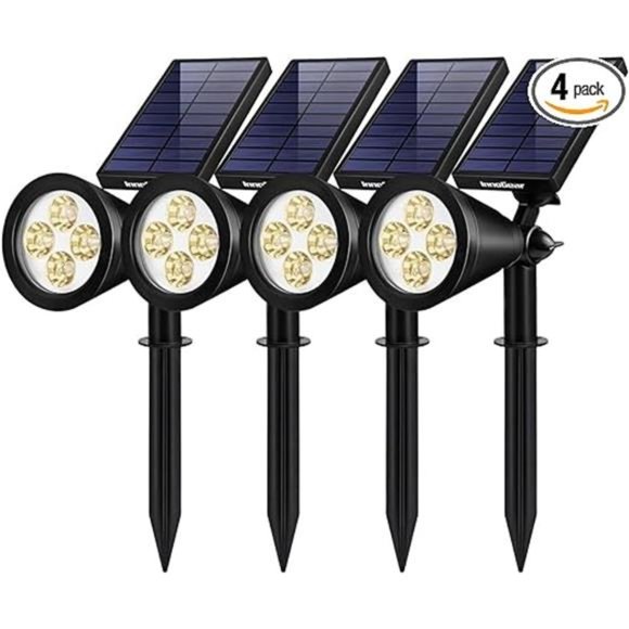 Solar Lights for Outside, Solar Lights Outdoor Waterproof Solar Garden Yard - Picture 7 of 7